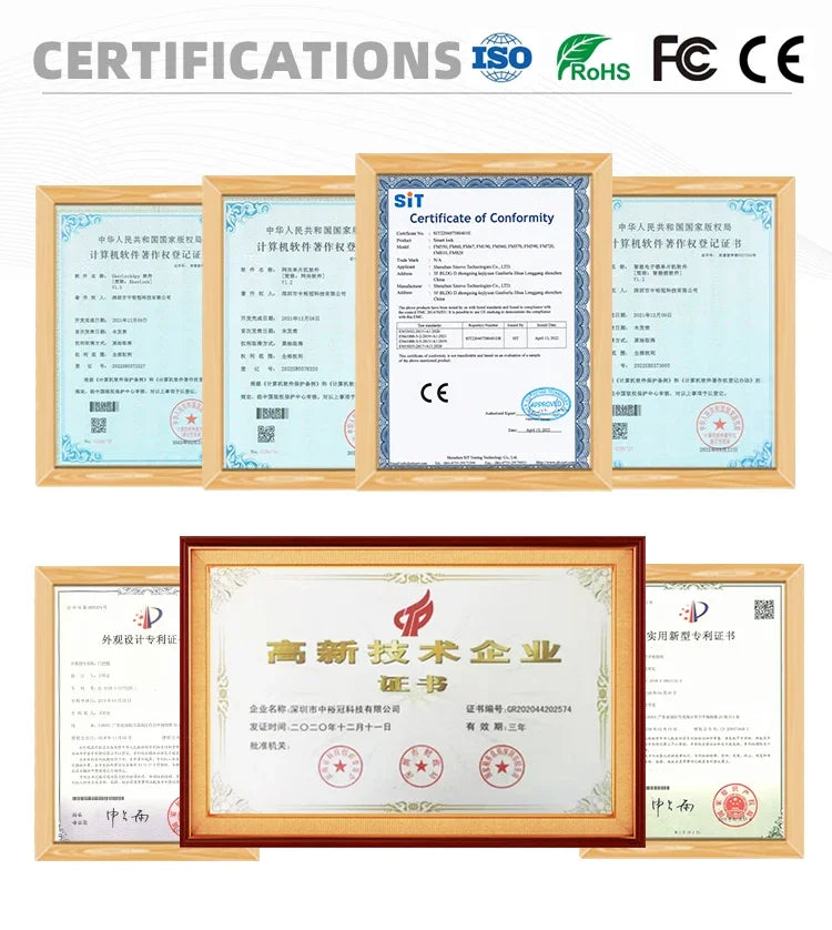 Serrure de porte intelligente biométrique