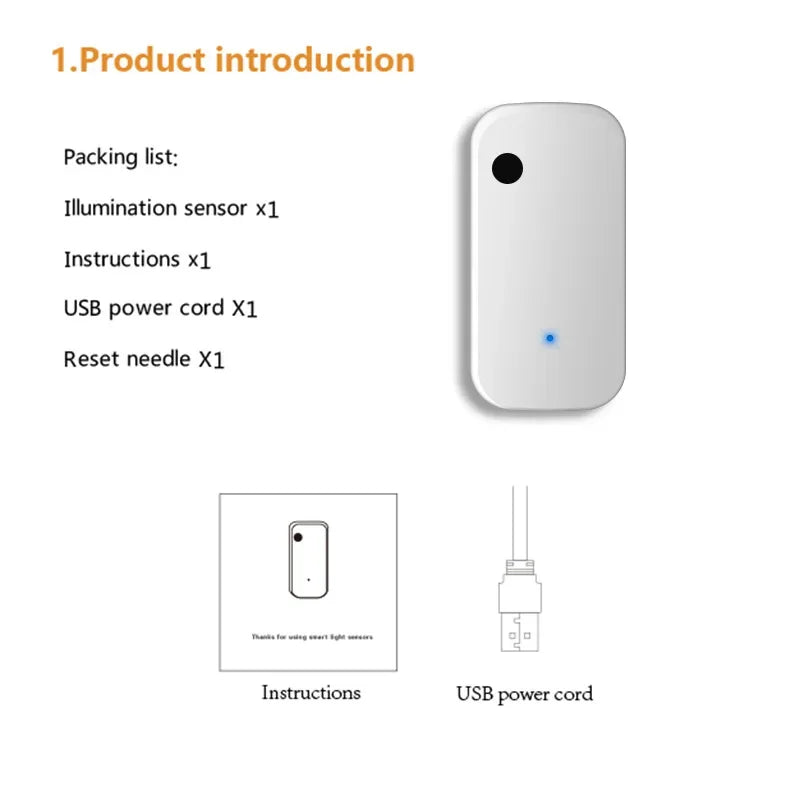 Smart Light Sensor Luminance Sensor Illumination Brightness Detector