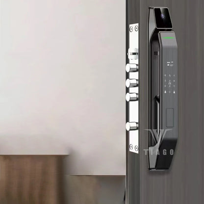 WIFI APP 3D Face Recognition Smart Lock With  Fingerprint Biometric  And Card Key