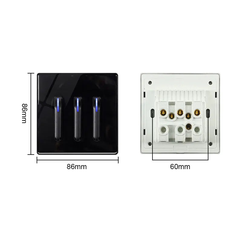 LED Piano  Key Light Switch Panel