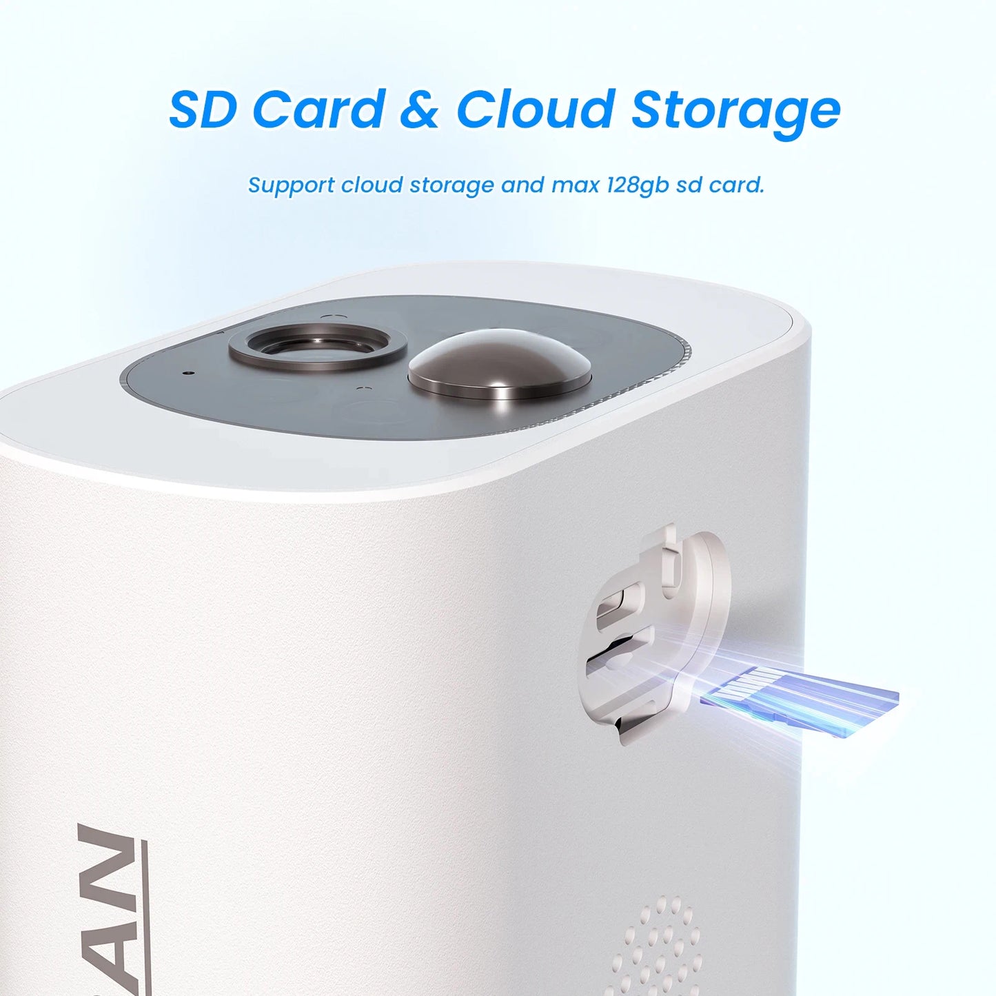 ANRAN IP65 2K Wireless Solar Camera Outdoor Surveillance With  Integrated Battery