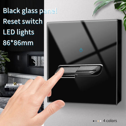 Tempered Glass Wall Switch Panel 1-4 gangs