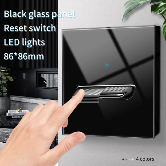 Tempered Glass Wall Switch Panel 1-4 gangs