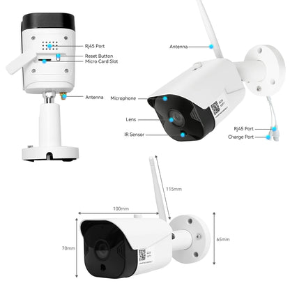 Tuya  IP66 Outdoor  ONVIF 1080P CCTV Surveillance Camera