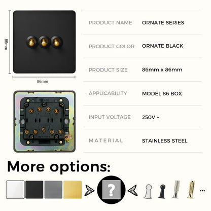 Panneaux d'interrupteurs rétro