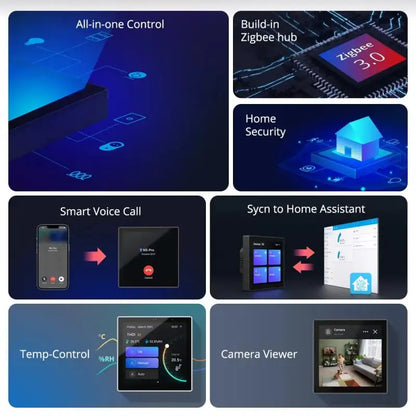 Panneau de commande pour maison intelligente de 3,95 pouces
