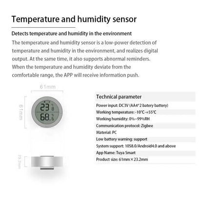 Capteur intelligent de température et d'humidité avec sonde filaire