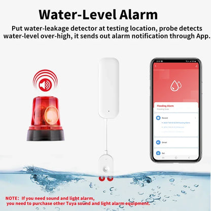 Smart Water Leakage Sensor Alarm Level/Flood Detector