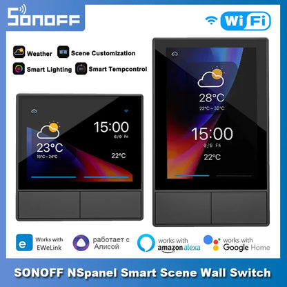 Panneau intelligent SONOFF avec interrupteurs