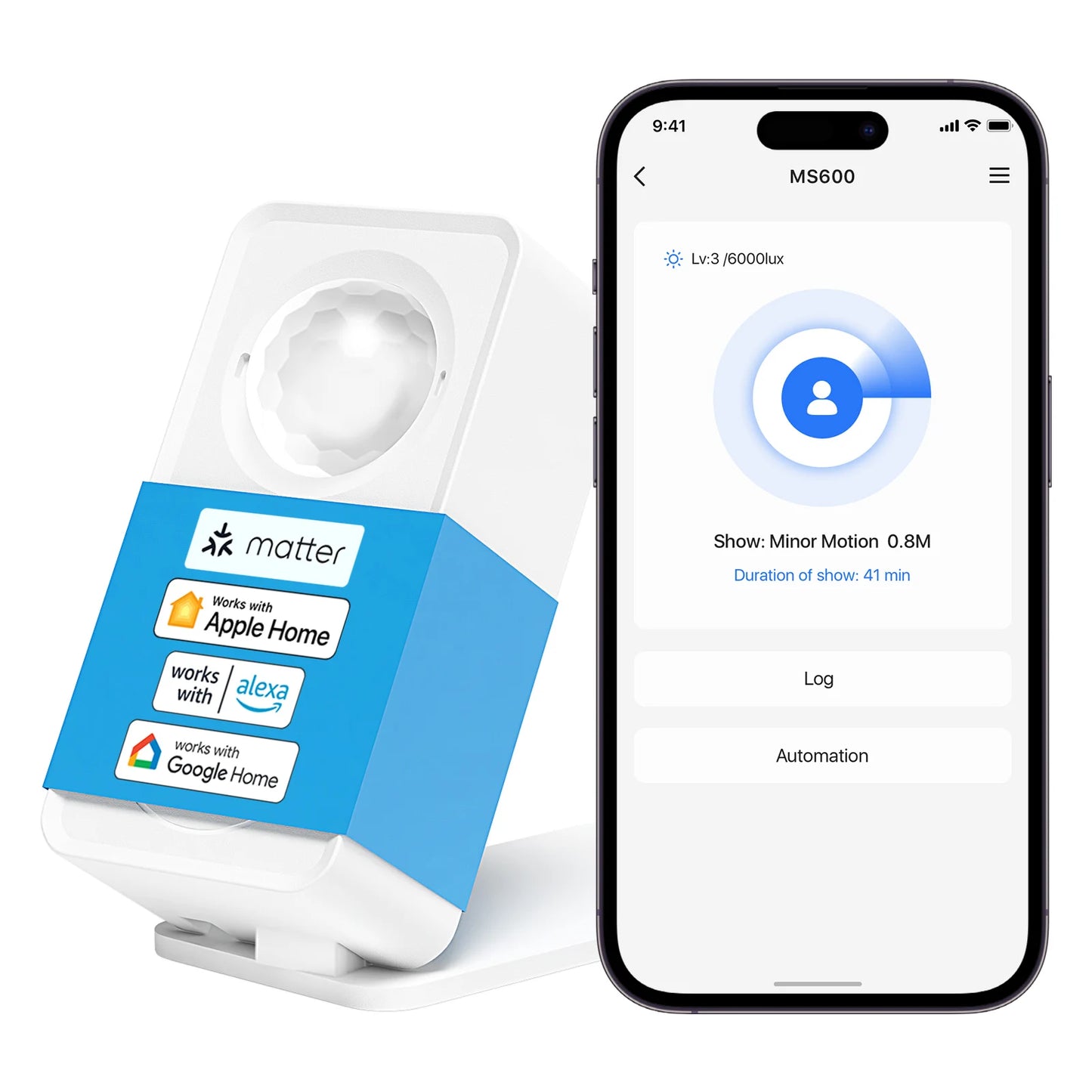 Meross Matter Radar Luminance /Distance Detection