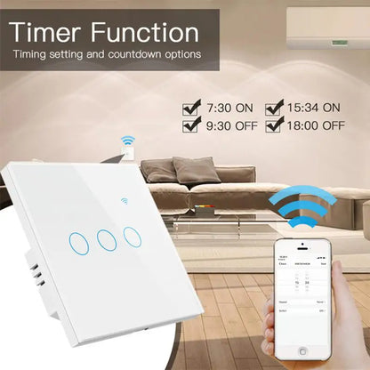 1/2/3/4 Gang  Smart Touch Switch (Black or White)