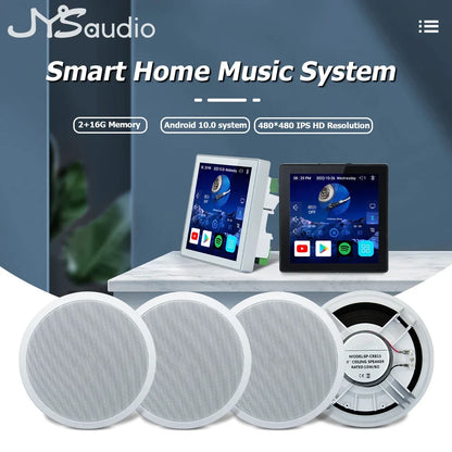 Android 10 Home Theater Wall Amplifier Sound System with 4 Speakers