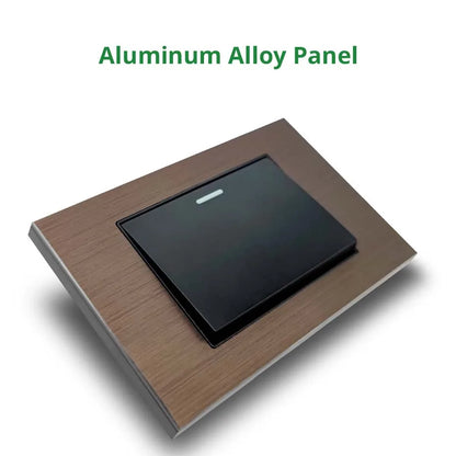 Aluminum Panel 1 2 3 4 Gang 2 Way Wall Light Switch