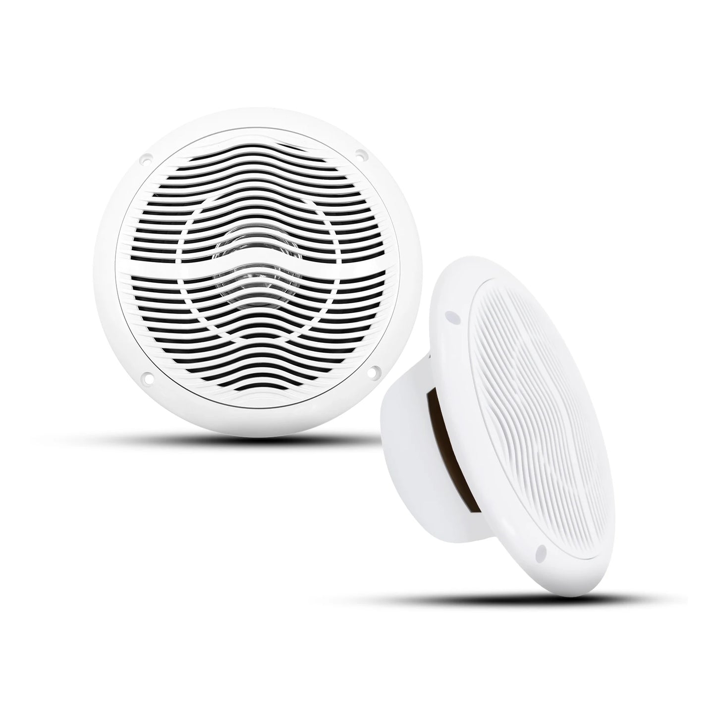 2x Herdio 6.5'' 120W  Waterproof Speakers Waterproof White