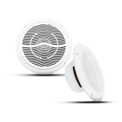 2x Herdio 6.5'' 120W  Waterproof Speakers Waterproof White