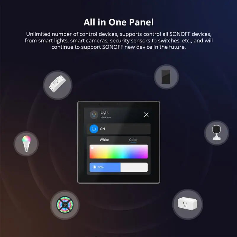 Panneau de commande pour maison intelligente de 3,95 pouces