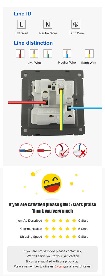 LED Piano  Key Light Switch Panel