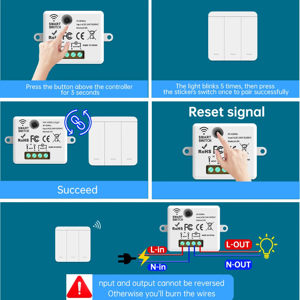 Smart Switch 1/2/3Gang